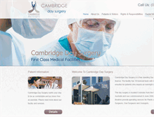 Tablet Screenshot of cambridgedaysurgery.com.au